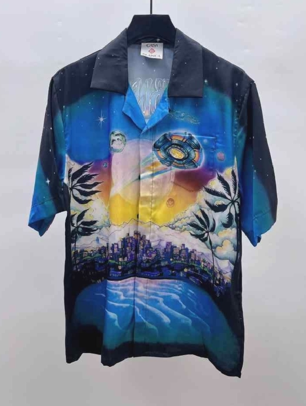 CasablancaMen’s Casablanca La Prémonition Silk Shirt